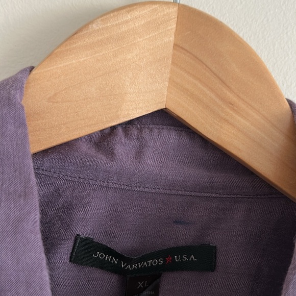 John Varvatos Button Down Cotton Dress Shirt - Picture 5 of 5